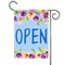 Toland Home Garden Blue and Green Floral Open Outdoor Garden Flag 18" x 12.5"